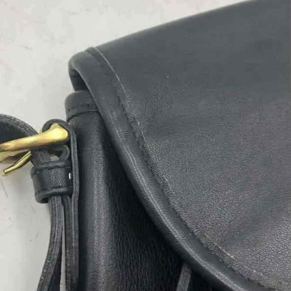 Coach Designer Vintage Y2k Black Leather Crossbody Purse Shoulder Bag - Picture 5 of 14